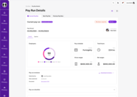 Screenshot of the cloud payroll interface.