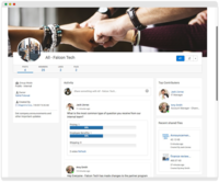 Screenshot of Collaboration and groups