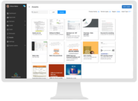 Screenshot of Assets:
Provide partners with sales brochures, one pagers, sales presentations and any other assets that will help partners sell. Assets can be targeted at specific regions and partner types and can be co-branded with the partners logo.

Assets may also be published externally, with performance metrics and lead conversion ratios available in a simple dashboard.