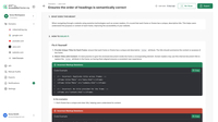 Screenshot of where clear explanations are provided for each issue that's detected on a domain.