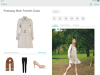 Screenshot of Give more information about the product and its sizes and availability