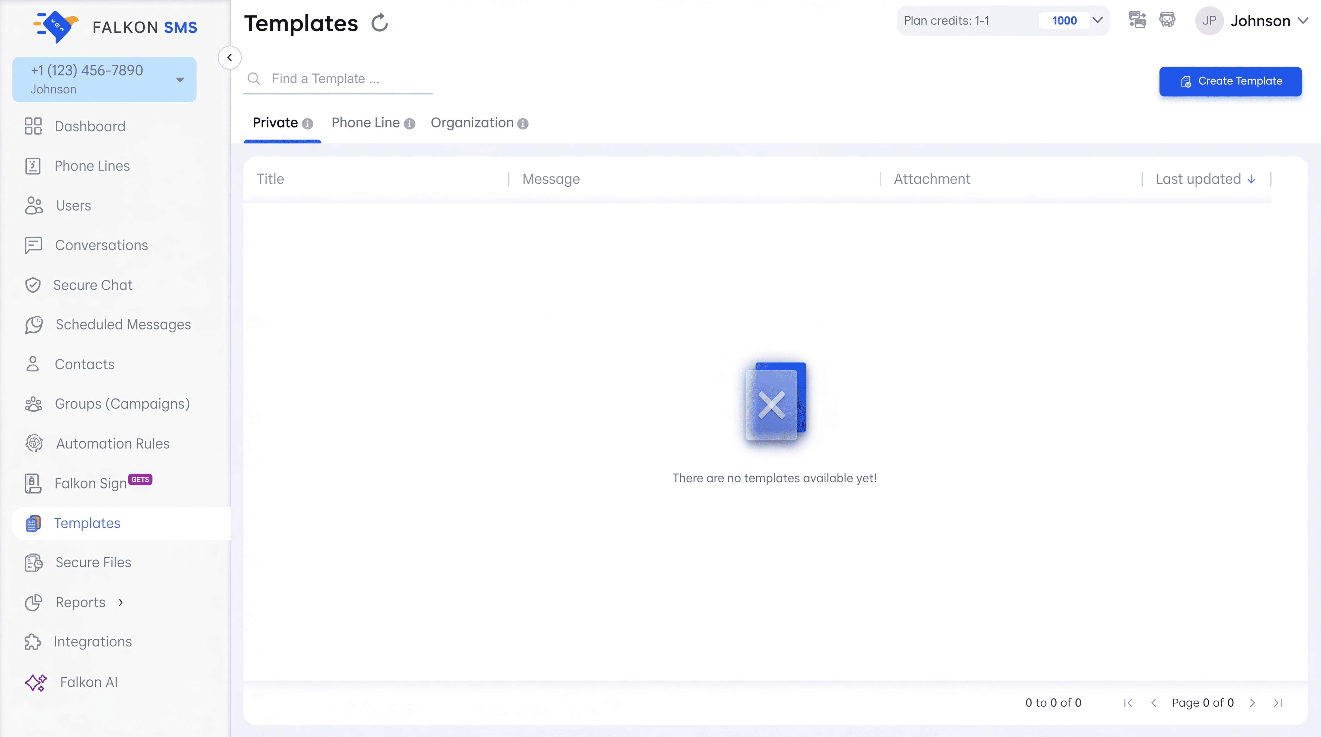 Screenshot of Template