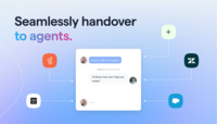 Screenshot of Mindsay Bot to Agent Handover