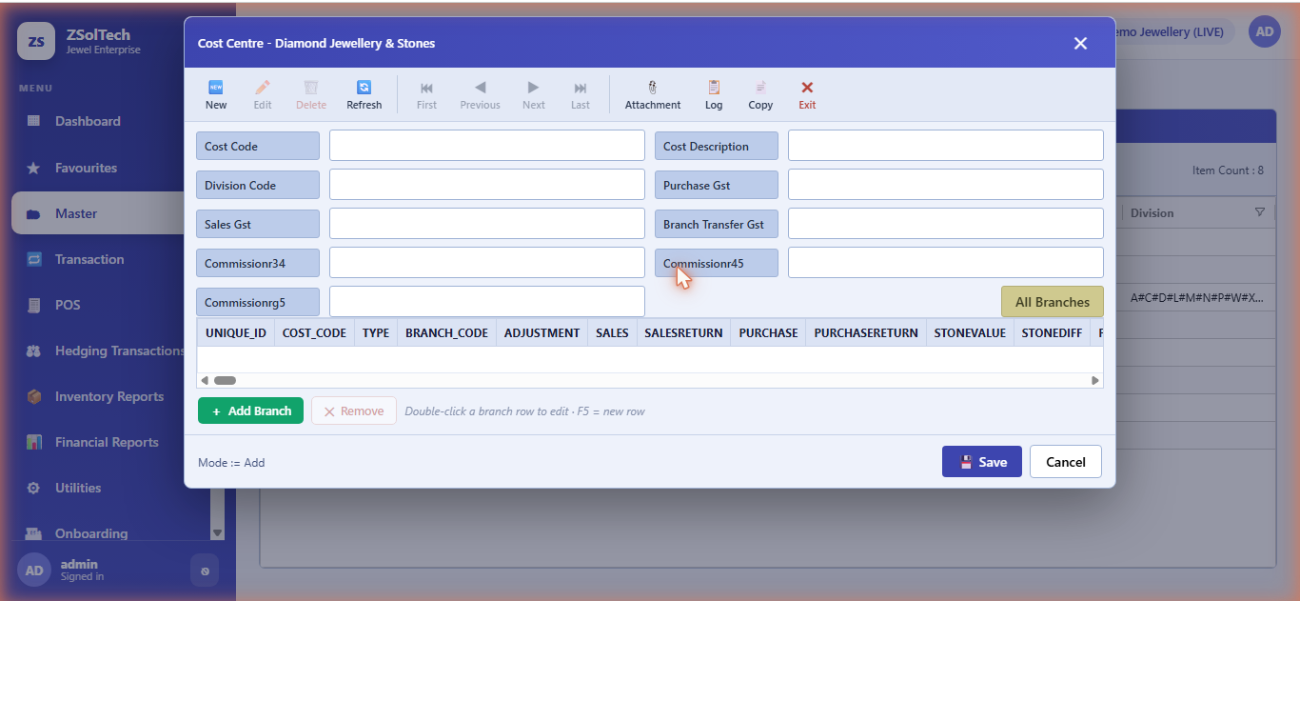 Screenshot of ZSolTech Web Add Karat