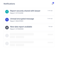 Screenshot of Personalised notifications