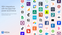 Screenshot of 100+ integrations with the apps that power ecommerce