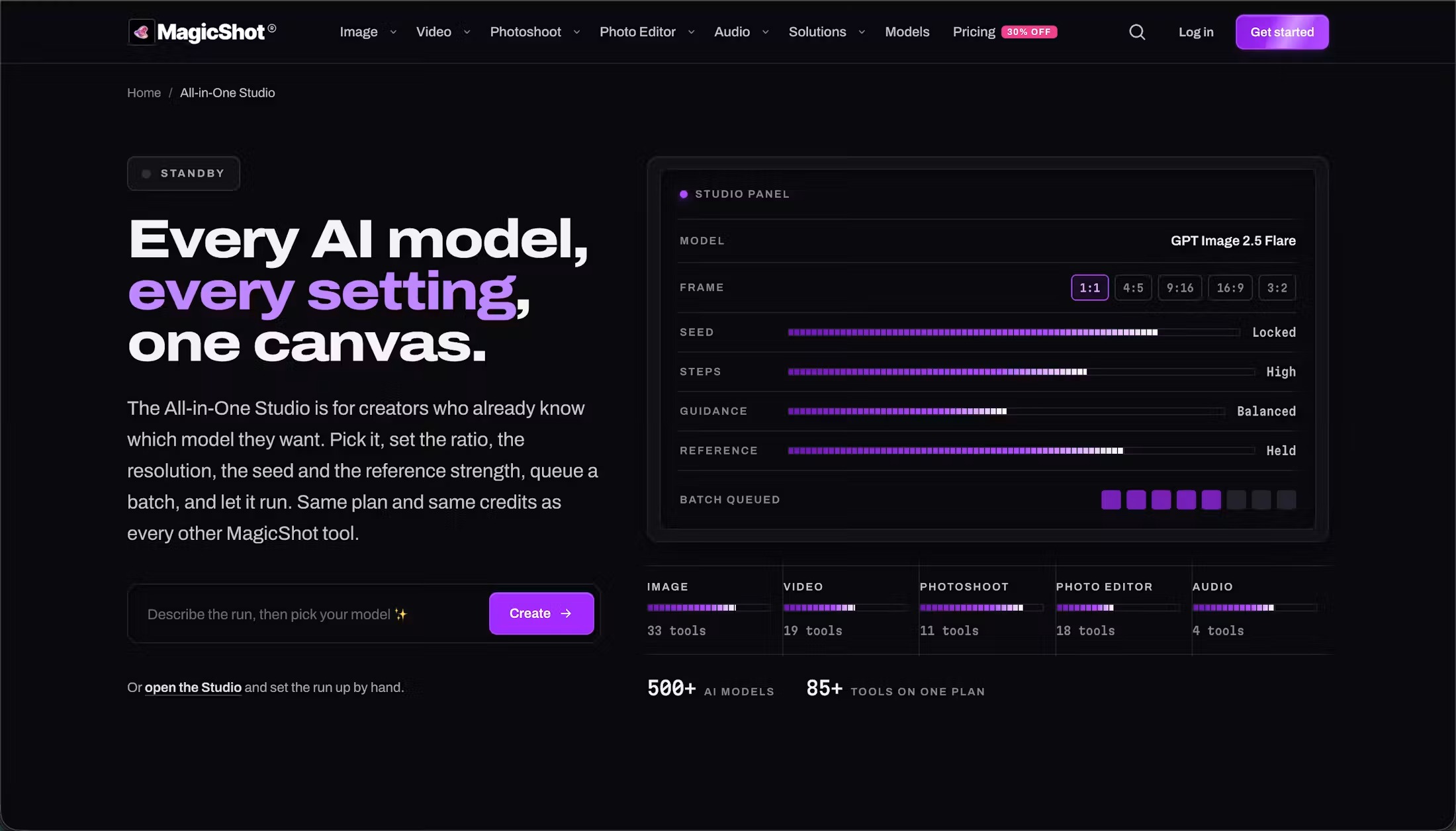 Screenshot of Countless AI models in one plan