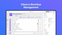 Screenshot of Client and Workflow Management