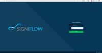 Screenshot of SigniFlow Login