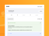 Screenshot of A single-page test setup