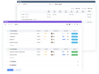 Screenshot of Task management.