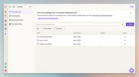 Screenshot of where to store formal documents, previous proposals, and reusable content in a knowledge base. The AI uses it to draft smarter, more accurate bids over time.