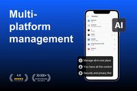 Screenshot of the interface to manage multiple social platforms in one place