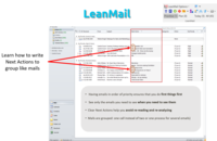Screenshot of LeanMail Plan allows you to take notes directly in Outlook, so you'll never have to re-read or remember next actions.