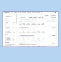 Screenshot of Projects.