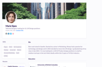 Screenshot of Candidate profiles