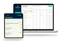 Screenshot of the interface for maintenance requests and work orders