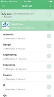 Screenshot of iOS app