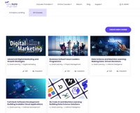 Screenshot of the search feature with advanced filters, pertinent search suggestions, and multilingual support.
