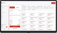 Screenshot of Interactive POS for easy item search, with top sellers and category wise selection, advanced cart management.