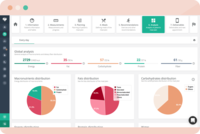 Screenshot of Web app for professionals