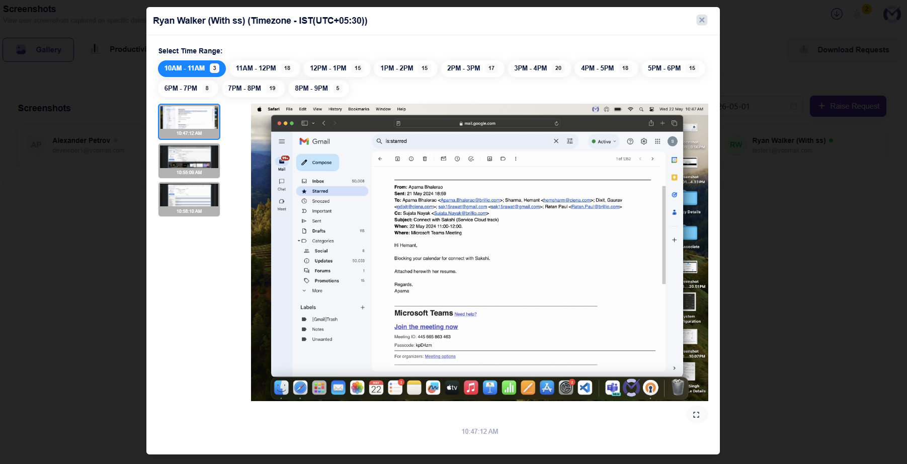 Screenshot of Screenshot Monitoring