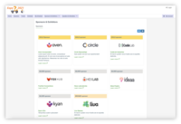 Screenshot of Offers event sponsors & exhibitors multiple levels of sponsorship available. White-label each booth and provide them with branding opportunities.