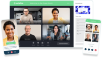 Screenshot of The Virtual Green Room is a production experience where users can collaborate, direct and record with on-air talent without being in the same room.