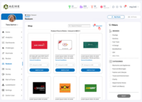 Screenshot of the redemption interface, where employees can burn reward points