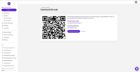 Screenshot of urllo QR code creation/management within the platform.