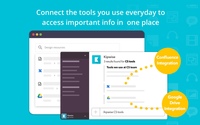 Screenshot of Instantly connect existing knowledge and tools so you can access important info in one place, both on Slack via our Kipwise search command or on the Kipwise web portal.