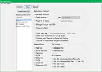 Screenshot of 20 Additional Income categories can be set up for the company and up to 8 per employee assigned. Offers a list of pre-set categories to use or modify.