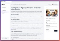 Screenshot of an article generated by Balzac