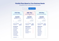 Screenshot of Pricing page