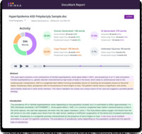 Screenshot of a Trinka Documark report