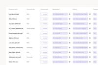 Screenshot of bulk AI extraction and tagging of contract data in Juro