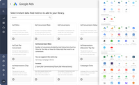 Screenshot of where to connect PowerMetrics to data, whether it’s stored in online services, spreadsheets, databases, or warehouses. Pre-built templates are available, and connections can be customized using SQL, APIs, or the query builder. Real-time updates ensure these dashboards always show the latest insights.