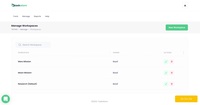 Screenshot of Create multiple workspaces to manage projects and clients.
