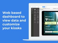 Screenshot of the interface to customise kiosks and visitor sign in workflows.