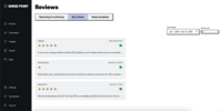 Screenshot of Centralize reviews from platforms like Google and Yelp into a single dashboard. Sort, filter, and respond to reviews efficiently to manage your online reputation.