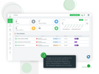 Screenshot of the Avokaado contract lifecycle management platform workspace, from which legal and business teams manage, create and collaborate on documents at every stage of the document lifecycle: clause-based contract automation, drafting based on smart templates, workflow management with digital signing and electronic storing.