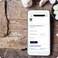Screenshot of collaborator management