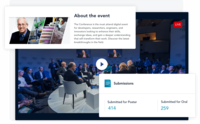 Screenshot of Highlight key moments of the event and live stream presentations