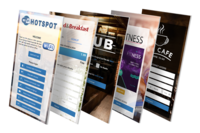 Screenshot of Splash Page
Immediately attract customers with a beautifully designed Splash page!
Easily create a new Splash page using templates and configure how will your guests start an Internet session.