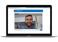 Screenshot of Secure video visits through any web browser.