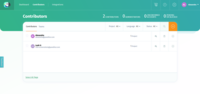 Screenshot of Contributors - POEditor localization platform