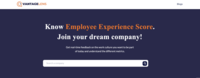 Screenshot of Vantage Lens' Home page showcases a design which prominently showcases the tool's key features and benefits. Users can search for any company they desire to learn more about by utilizing the search bar. The VLens Score then provides a comprehensive analysis of the selected company, offering a detailed insight into its employee experience.