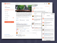 Screenshot of tchop in-app notifications, in combination with push notifications and homescreen widgets enables better engagement and retention.