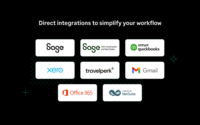 Screenshot of Sage Expense Management's 2-way integrations with QuickBooks Desktop, QuickBooks Online, Sage Intacct, Xero and NetSuite.