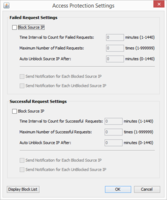 Screenshot of Access Control Settings